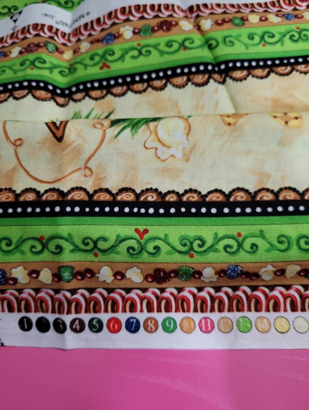 Holiday Gingerbread & Ornaments Sewing Fabric MM Fab Inc (1491)